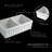 Whitehaus 33” Reversible Double Bowl Fireclay Kitchen Sink: 2-1/2" Lip and Fluted, 2" Lip Front Apron-93327030