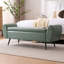 Banc de rangement en cuir végétalien pour lit très grand l 55 po Shaneta-1404413198