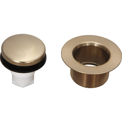 Classic Brushed Gold Tub Drain Stopper, Bathtub Drain Assembly, Champagne Bronze