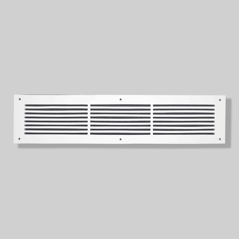 Couvercle d'évent mural standard en aluminium, Blanc