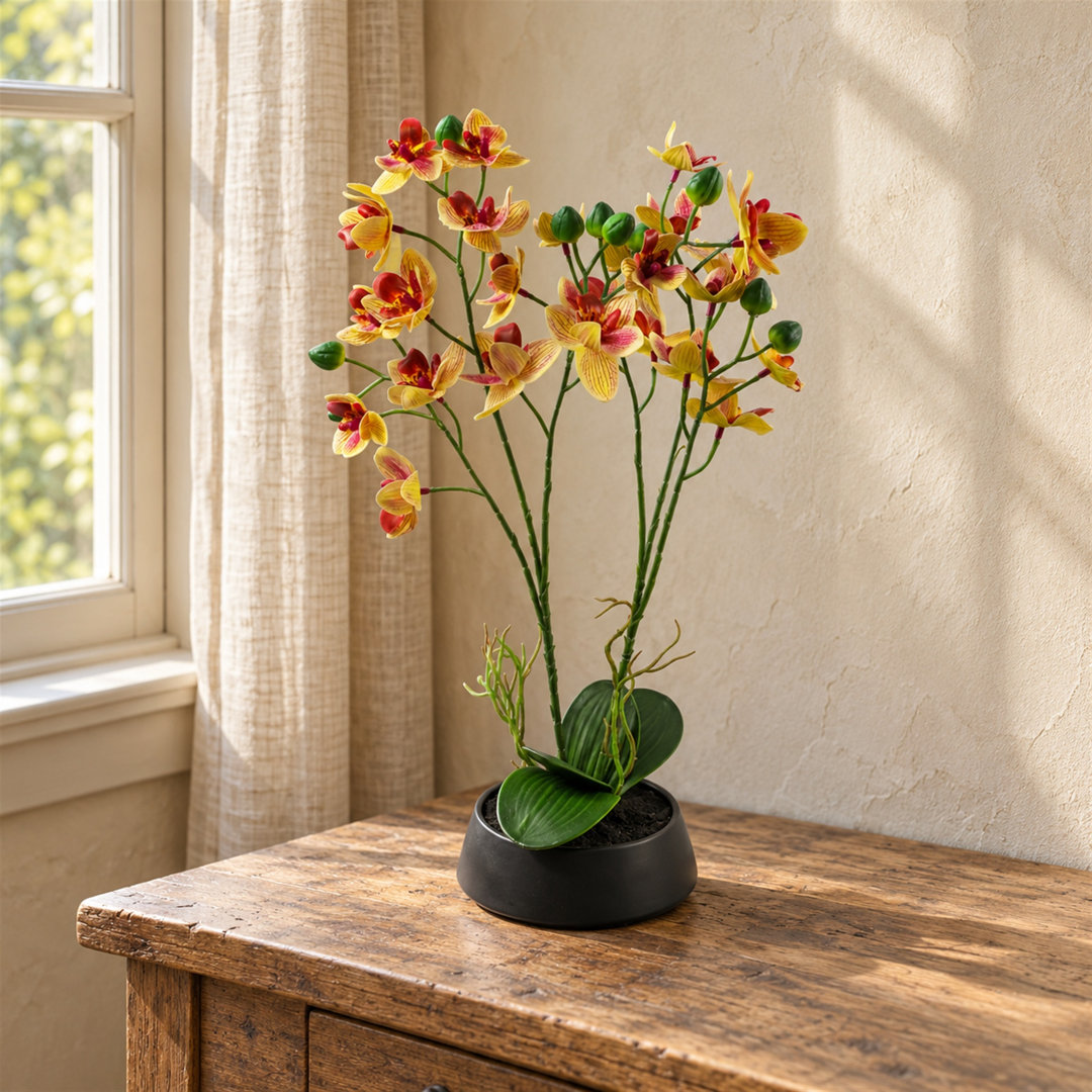 43cm Faux Plant in Ceramic Pot
