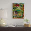 Reproduction sur toile en brun clair / vert / orange / jaune / blanc-32716322
