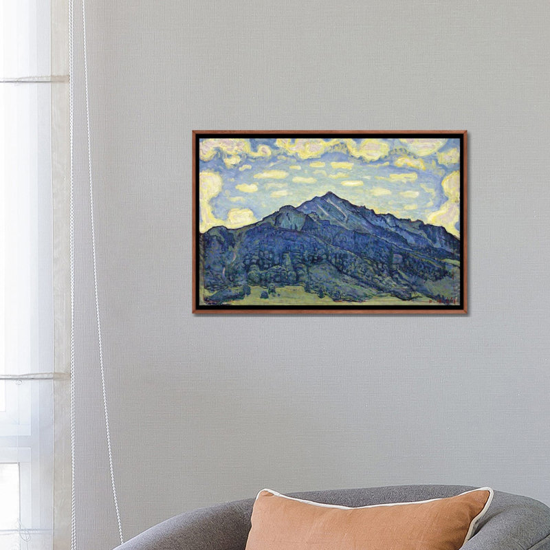 Landscape In The Swiss Alps 1 Piece Wall Art on Canvas, 45.72 cm H x 66.04 cm W x 4.445 cm D, Classic Wood