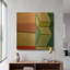 «Angles No. 2» par Naomi Taitz Duffy, art mural en métal doré, 24 po x 24 po-133566780