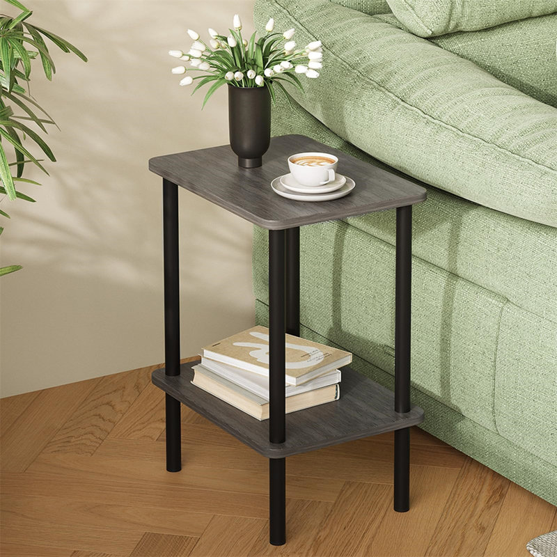 Abriyah End Table, Grey, Black