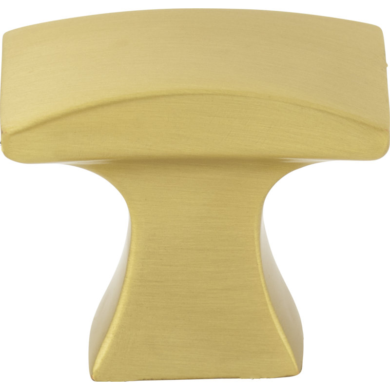 Philip Rectangular Knob, Brushed Gold