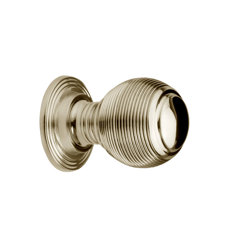 Poignée ronde de 1 po de diamètre Jupiter, Nickel poli, H 0,98 po x l 0,98 po x P 0,98 po