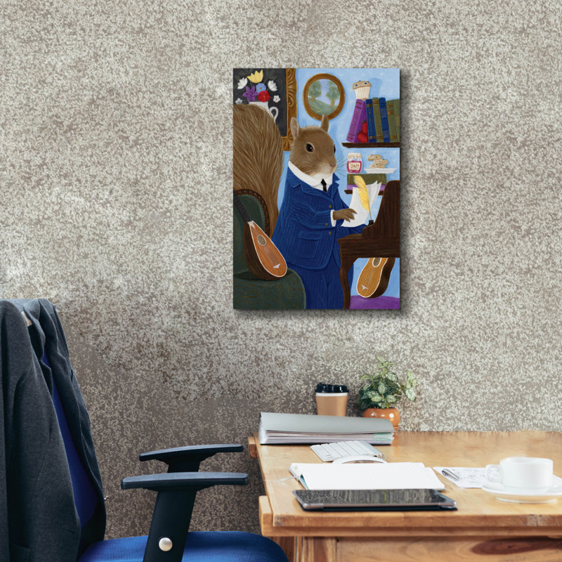  «Gleason R. Fizzlegriff» par Gina Matarazzo, art mural sur toile, 18 po x 26 po, H 26 po x l 18 po