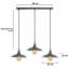 Henleaze 3 - Light Brushed Silver Kitchen Island Pendant-334733788