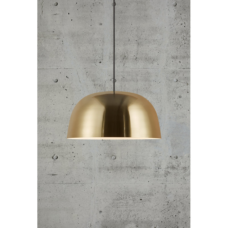 1 - Light Brass Dome Pendant