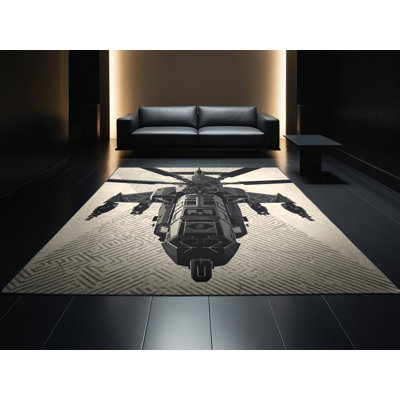 Tapis industriel beige doux et moelleux Eger Attack
