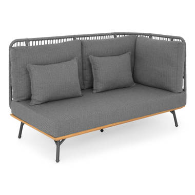 Ebern Designs with Lisett Sofa Outdoor Cushions Wide Garden 195cm