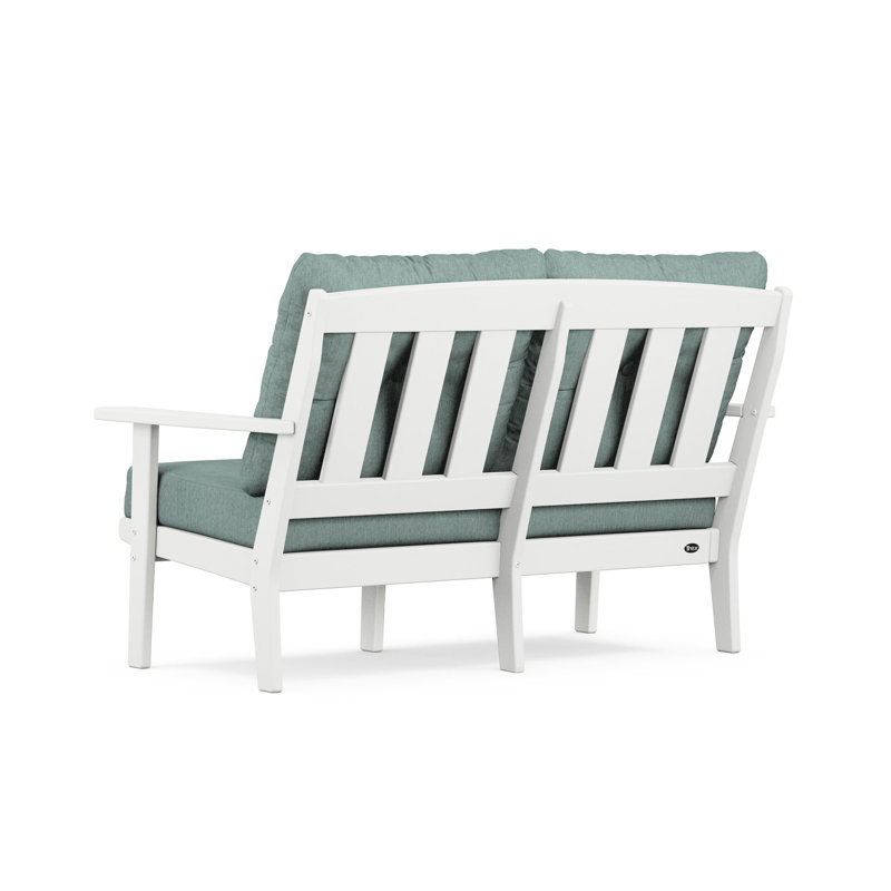 Lakeside Cape Cod Deep Seating Loveseat, Glacier Spa, Classic White