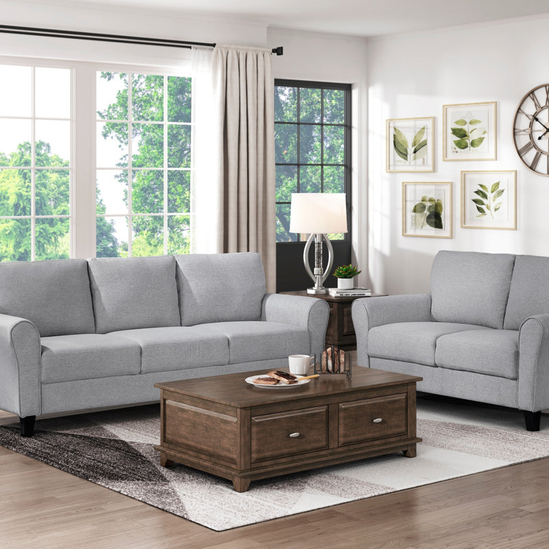 Causeuse 1pc, Gris foncé