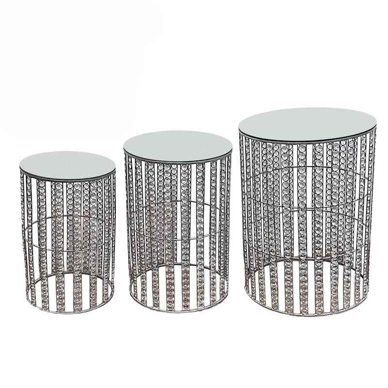 Ensemble de table de bout Donje, Argent