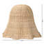 Abat-jour suspendu en rotin naturel Caelin