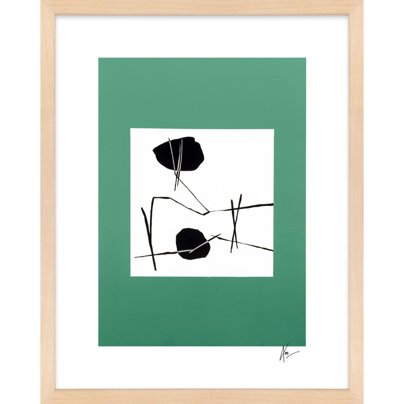 Modern Botanical 3 Painting by Lee Lessem, 20" H x 16" W x 1.25" D, Brown