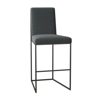 Uma Upholstered Counter Stool with Metal Frame