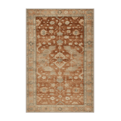 Tapis brun lavable à la machine
