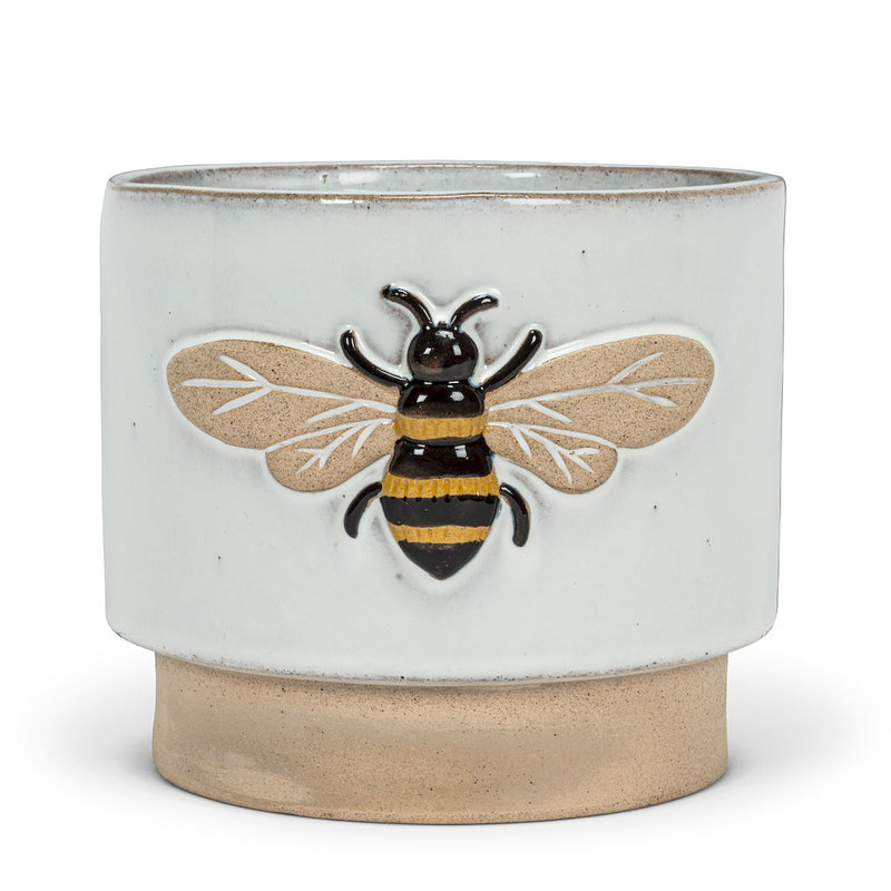 Pot à fleurs en céramique Olinger, H 5,5 po x l 6 po x P 6 po