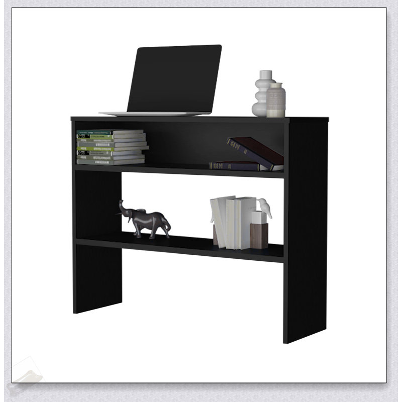 Élégante console avec rangement ouvert pour les intérieurs modernes et traditionnels, améliorant l'organisation et l'esthétique de la maison.