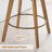 26" Mid Century Modern Counter Height Bar Stools Set of 3, 360° Swivel Barstools with Solid Wood Legs, Island Chairs with Backrest-1165275139-1160884608