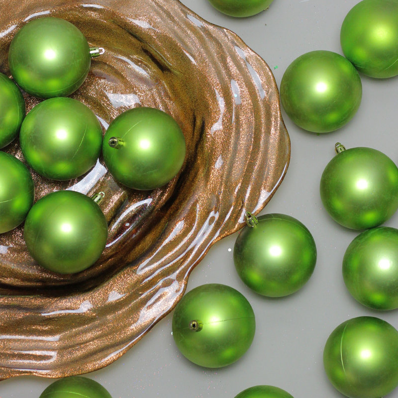 Ornements de boule de Noël incassable 32ct, Vert clair