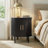 21.65" W Mid-Century Modern Nightstand with Storage & Adjustable Shelves-742320869