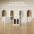 2-piece Low Display Cabinet Set With Doors, White-1759977302