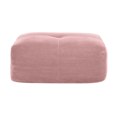 Repose-pieds luxueux en velours côtelé ergonomique sans assemblage, parfait pour le confort et le style