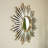 33'' Gemme Mirror, Luxury Style PU Sunburst-Shaped Art Decorative Mirror, Suitable For Bathroom, Bedroom, Living Room, Corridor, Entryway, Etc.