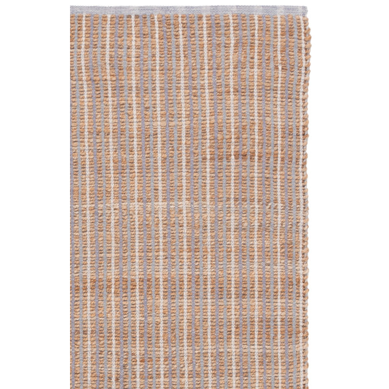 Tapis en jute de coton tissé à la main Kouki, Tapis de couloir 2 pi 3 po x 9 pi
