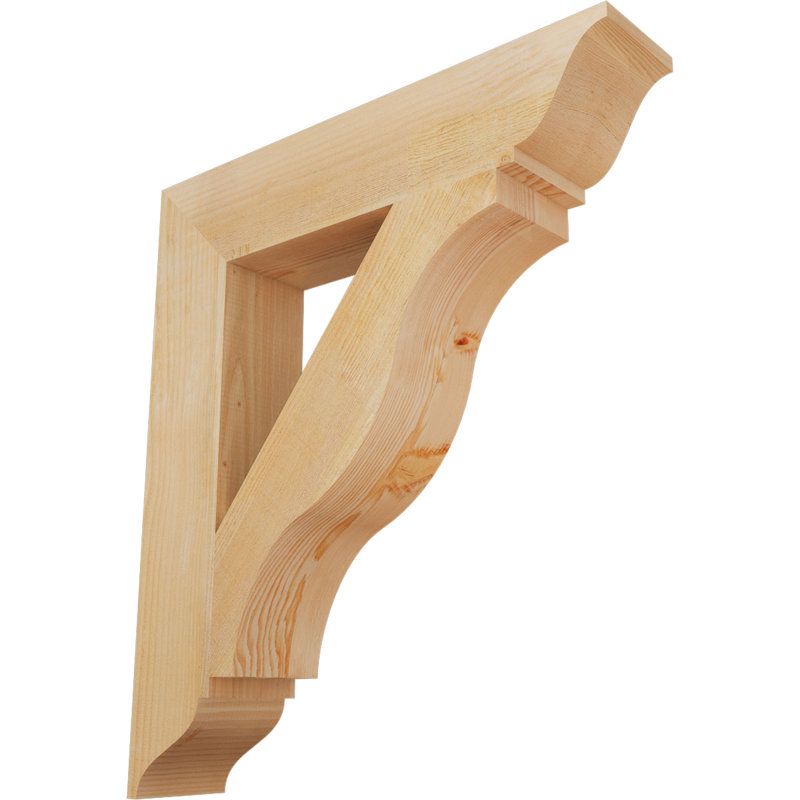 Support traditionnel Funston, H 34 po x l 6 po x P 30 po, Douglas, Scié brut