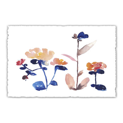 Nouveau Floral Design II - Wrapped Canvas Painting