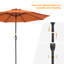 Parasol de marché extérieur 9 pi avec bouton-poussoir inclinable Dailan-686669032