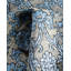 Tapis noué à la main de conception unique Ikat - bleu, 9 pi 2 po x 12 pi 1 po