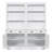 Modern Bookshelf, Freestanding Storage Bookcase With LED Lighting And Drawers