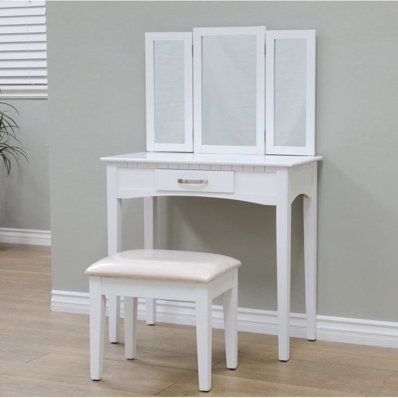 Longfellow Vanity, White