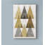 Art sur toile Guarani «Mod Triangles IV Gold»-33426866