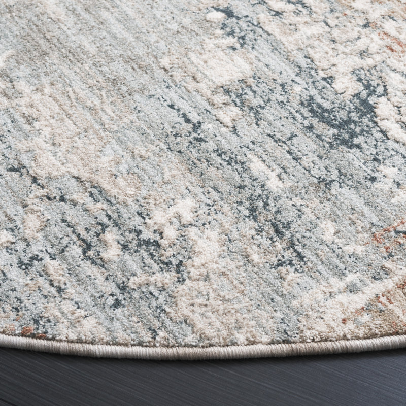 Mayrani Treasure Performance Abstract Rug, Round 6'7"