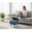 Bourquin 33Cm Velvet Square Footstool-1052378194