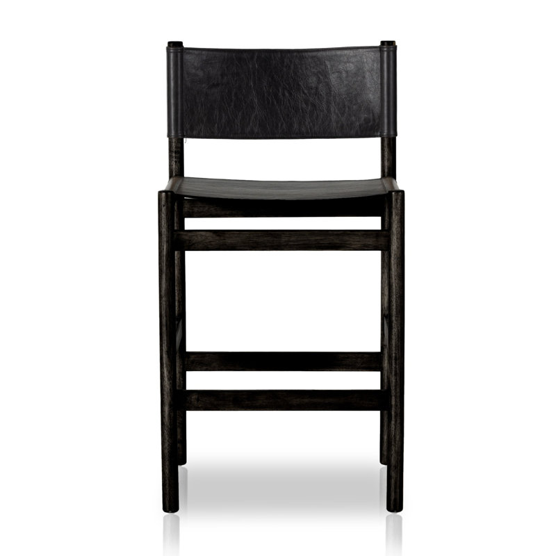 Kena Stool-Sonoma Black-Counter, Sonoma Black, Charcoal Parawood, Bar Stool (30.5" Seat Height)