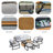 Elves Teak 7 - Person Patio Conversation Set with Cushions-1809675354