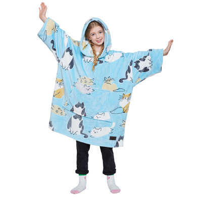 Sweat à capuche surdimensionné pour enfants, chandail en molleton portable, cadeau pour adolescent