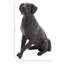 Sculpture polystone brune décorative pour chien