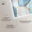 «Blue Serenity II - Ira Colmeva Sutherland», grande reproduction 3 pièces par Art Remedy, cadre blanc, 44 x 22-129689999-129690001