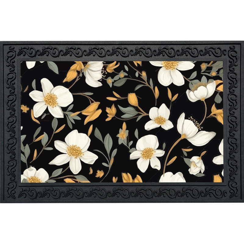 Elegant Flowers Doormat