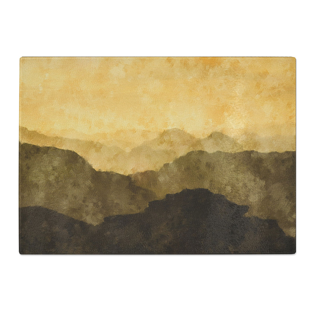 Tempered Glass Layers of Mountain Chopping Board