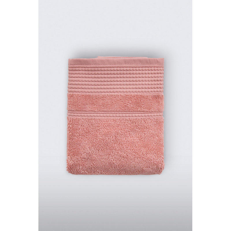 1 / Rayé / Serviette de toilette, Rose
