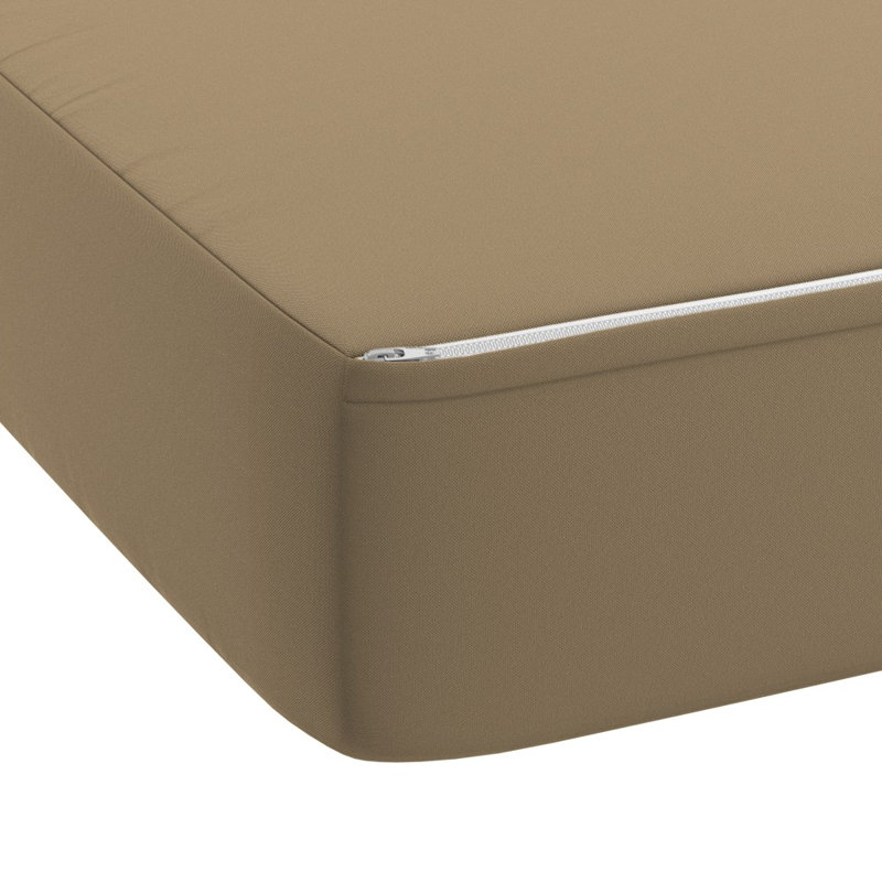 Deep Seat Cushion, 24" X 48" X 5.5", Premium Memory Foam Core With Rolled Front & Boxed Edge Seat, Sunbrella Fabric, Patio Cushions For Outdoor Sofas & Loveseats